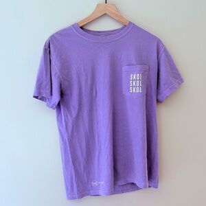 Minnesota Vikings Skol Purple Pocket Tee